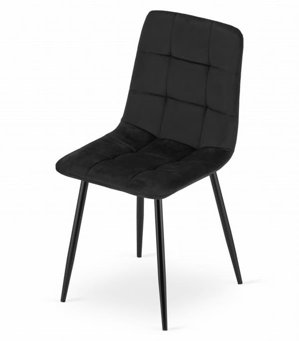 KARA Stol - Svart sammet x 3