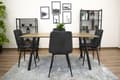 Miniatyrbild 10 av 10: KARA stol - svart sammet x 4