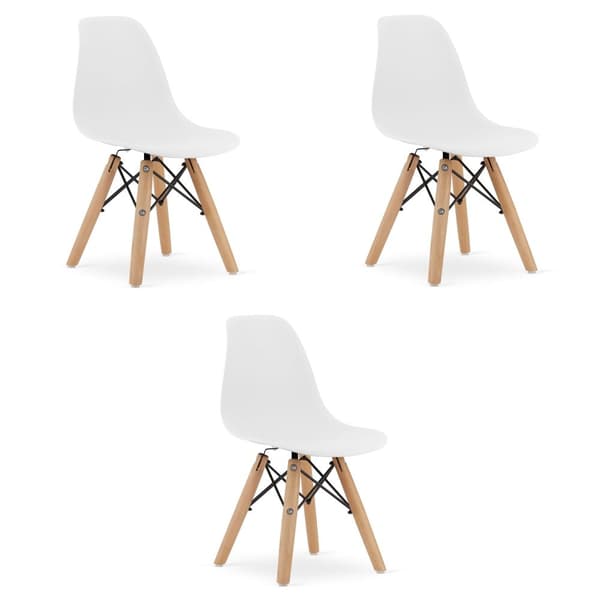ZUBI stol - vit x 3
