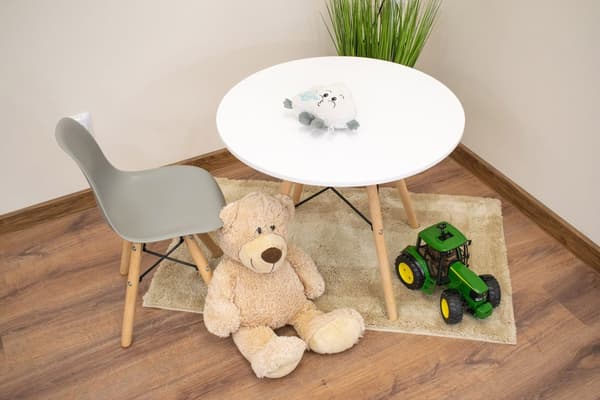 ZUBIB stol - grå x 3