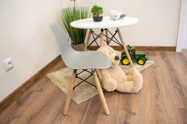 ZUBIB stol - grå x 4