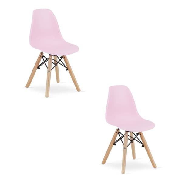 ZUBI stol - rosa x 2