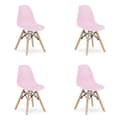 Miniatyrbild 1 av 10: ZUBI stol - rosa x 4