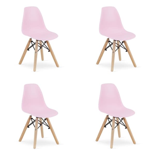 ZUBI stol - rosa x 4