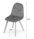 Miniatyrbild 9 av 10: BORA Stol - Svart sammet x 4