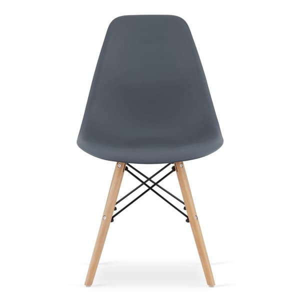 OSAKA mörk skifferstol / naturliga ben x 1