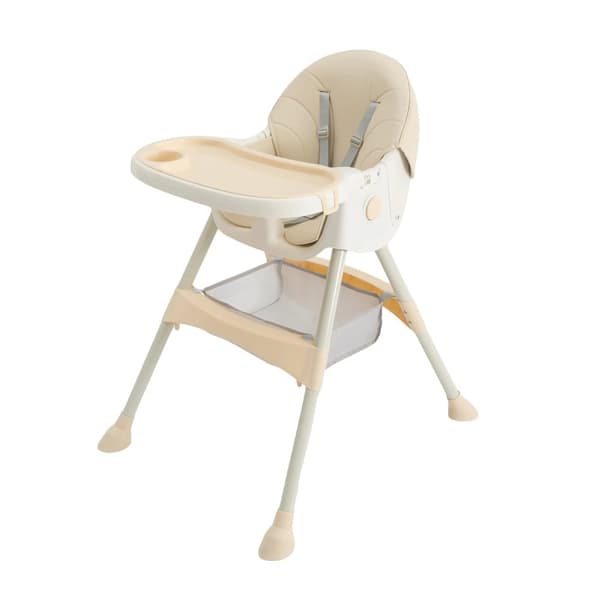 Babystol, 5-punkts säkerhetsbälte, avtagbar bricka,Gul