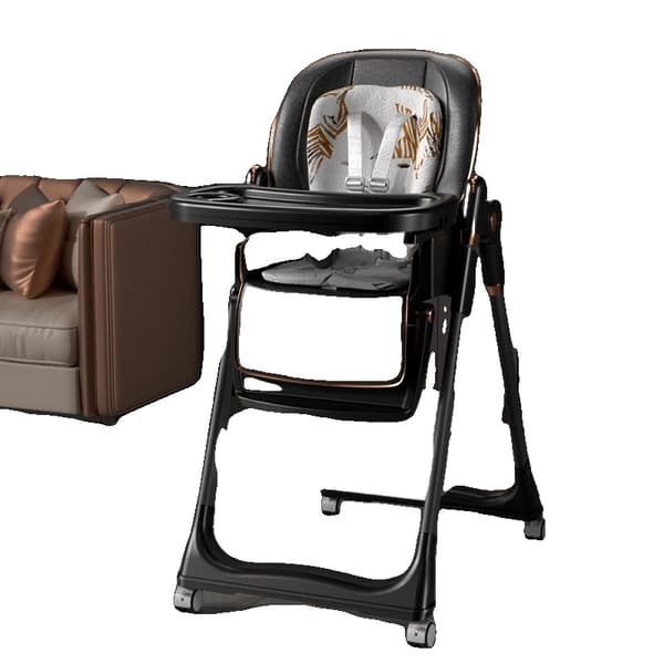 Babystol, Mångsidig åldersgrupp, Lätt att rengöra design,CZY822-SVART