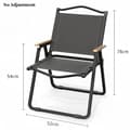 Miniatyrbild 2 av 2: Fällstol, Ergonomisk Design, Hållbar Konstruktion, Lättviktig,Kermit Svart L