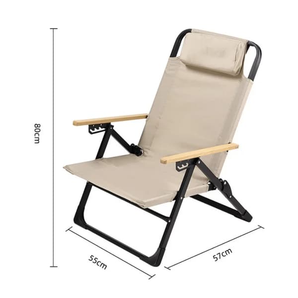 Fällstol, Ergonomisk Design, Hållbar Konstruktion, Lättviktig,Kaki