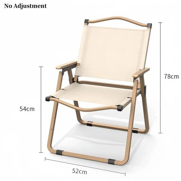 Sammenklappelig stol, ergonomisk design, holdbar konstruktion, letvægts,Kermit Khaki L