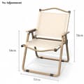 Miniatyrbillede 2 af 2: Sammenklappelig stol, ergonomisk design, holdbar konstruktion, letvægts,Kermit Khaki L