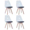 Miniatyrbillede 2 af 2: Spisesæt med gennemsigtigt design, moderne komfort., Sort