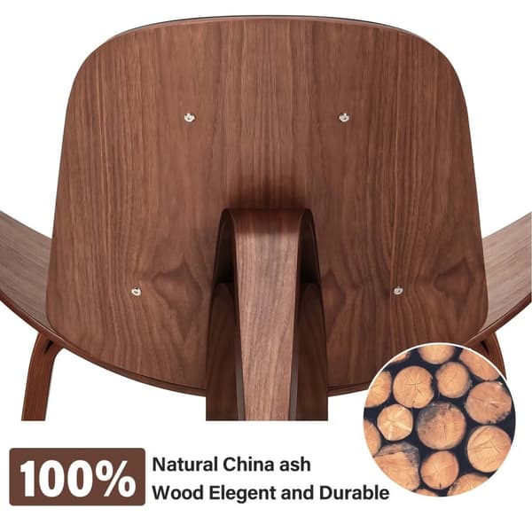 Vardagsrumstolar, massivt träkonstruktion, modern designerstil, Svart Valnöt