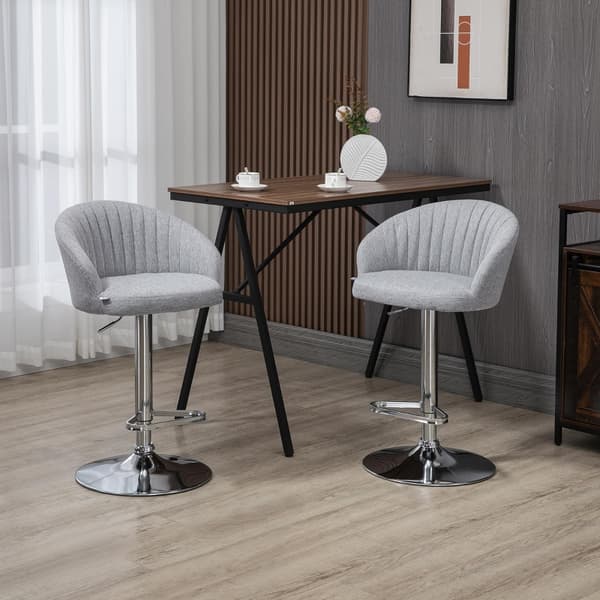 Barstol Set, Justerbar Höjd, 360° Rotation