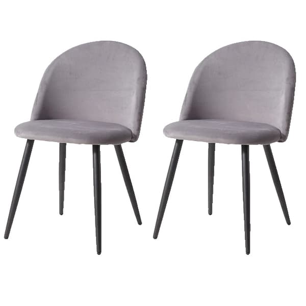 Matstolar, Nordisk Design, Sammet Material, Grå