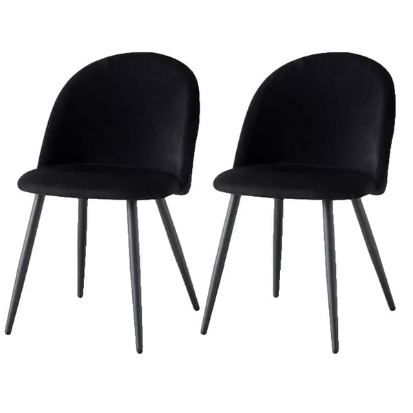 Matstolar, Nordisk Design, Sammet Material, Svart