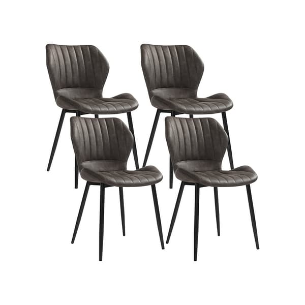 Set med 4 matstolar med ryggstöd