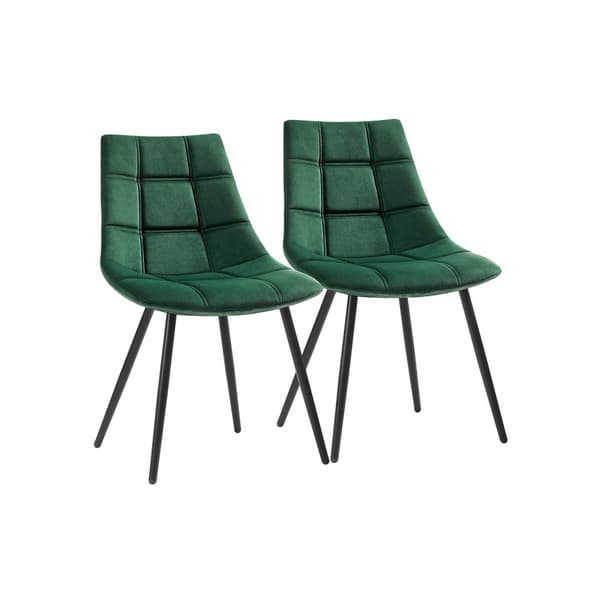 Set med 2 matstolar gröna