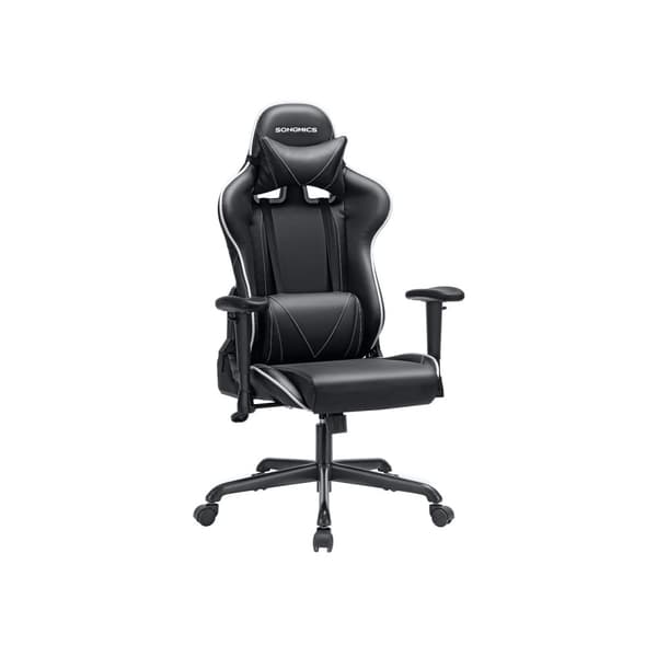 Ergonomisk spelstol svart