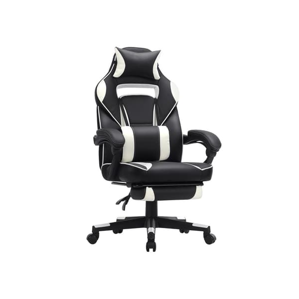 Cool gaming stol svart och vit