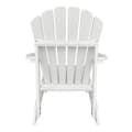 Pikkukuva 2 / 7: AXI Carmen Adirondack puinen tuoli valkoinen | Puinen puutarhatuoli / oleskelutuoli 1 hengelle käsinojilla ja korkealla selkänojalla | 90 x 78 x 93 cm