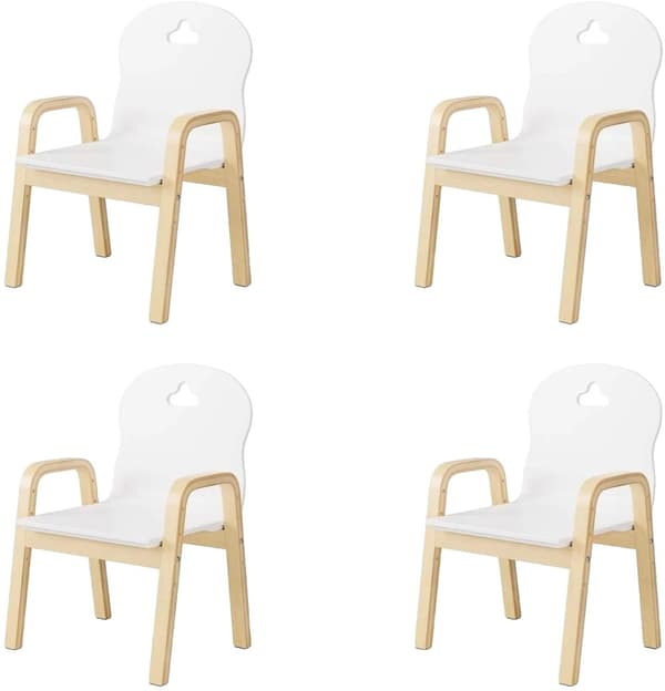 Barnstolar, Justerbar Höjd, Trämaterial