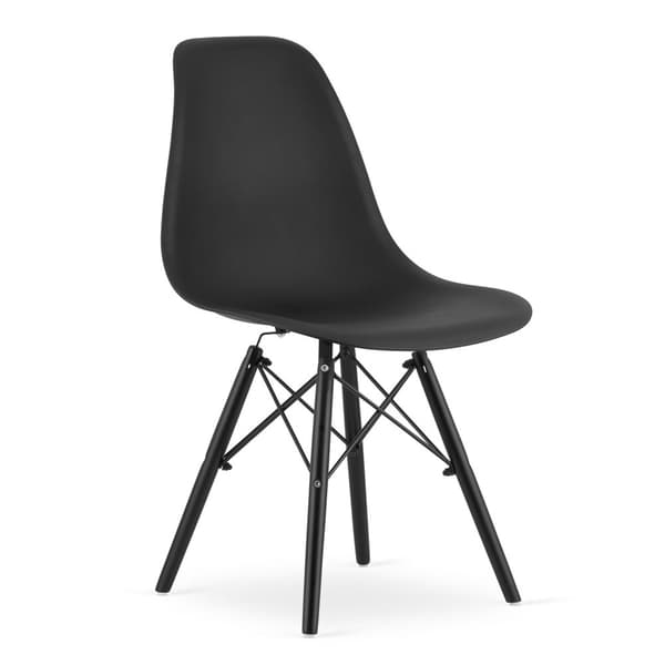 OSAKA stol svart / svarta ben x 3