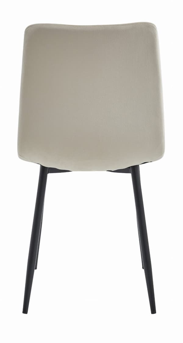 TURIN stol - beige sammet x 2