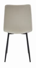Miniatyrbillede 5 af 6: TURIN stol - beige velour x 3