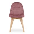 Miniatyrbillede 3 af 7: BORA stol - mørkerosa velour x 4