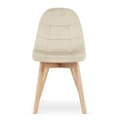 Miniatyrbild 2 av 6: BORA stol - beige sammet x 1