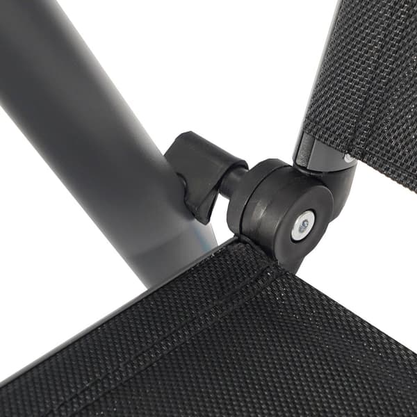 AXI Mack campingstol Antracit/sort, Sæt med 6 stk | Compacte, opvouwbare tuinstoel, 7 standen, met kussen | Aluminium frame | Campingstoel 68 – 97