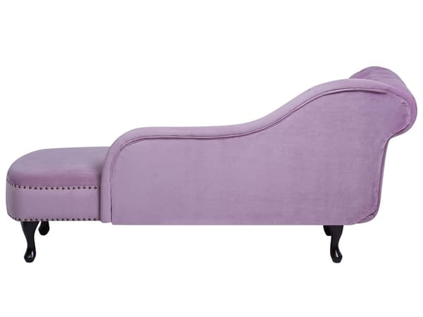 Divaani violetti 170 x 61 x 79 cm sametti puu vaneri vasen napitettu verhoilunaula
