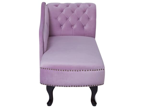 Divaani violetti 170 x 61 x 79 cm sametti puu vaneri oikea napitettu verhoilunaula