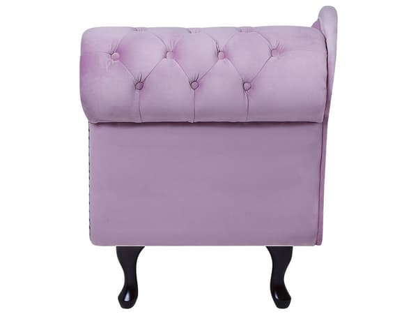 Divaani violetti 170 x 61 x 79 cm sametti puu vaneri oikea napitettu verhoilunaula