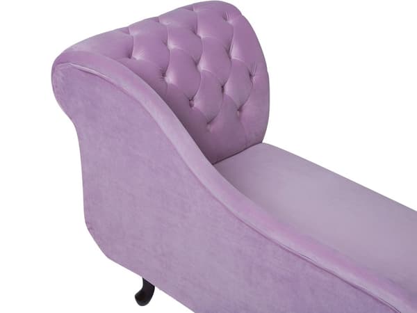 Divaani violetti 170 x 61 x 79 cm sametti puu vaneri oikea napitettu verhoilunaula