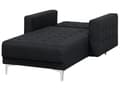 Miniatyrbillede 8 af 11: Chaiselong Grafitgrå Polyester med Skumfyld og Sølv Krom Metalben Daybed Klassisk Moderne Tuftet Klik Klak modul Sovefunktion Stueindretning