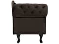 Miniatyrbillede 7 af 11: Chaiselong Brun Velour 170 x 79 cm Hjørnesofa Venstrevendt Daybed med Ryg Tuftet Chesterfield Mønster Stue Tilbehør Inspiration Vintage Antik