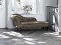 Miniatyrbillede 2 af 11: Chaiselong Brun Læder 170 x 79 cm Hjørnesofa Venstrevendt Daybed med Ryg Tuftet Chesterfield Mønster Stue Tilbehør Rustik Vintage Antik