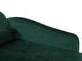 Miniatyrbillede 11 af 11: Venstrevendt Smaragdgrøn Velour Polstret Chaiselong med Opbevaring Ekstra Pude