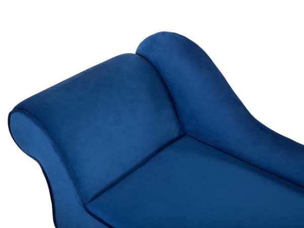 Chaiselong Brun og Grå Polstret med Velour Mørkeben Moderne Stil