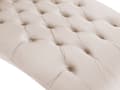 Miniatyrbild 9 av 9: Beige Sammet Chesterfield Knappar Modernt Vardagsrum Schäslong Trä Ben