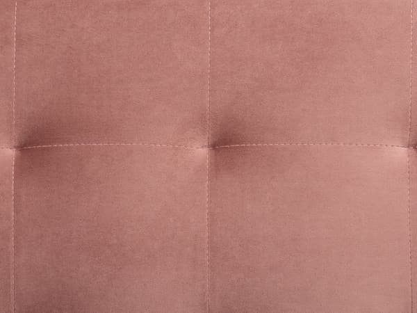 Chaiselong Lyserød Velour med Skumfyld og Guld Krom Metalben Daybed Klassisk Moderne Tuftet Klik Klak modul Sovefunktion Stue indretning