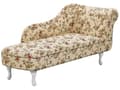 Miniatyrbild 4 av 9: Schäslong Beige Flerfärgad Högervänd Polyester Tyg Knappar Blommönster