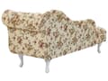 Miniatyrbild 6 av 9: Schäslong Beige Flerfärgad Högervänd Polyester Tyg Knappar Blommönster