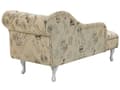 Miniatyrbild 6 av 9: Schäslong Beige Flerfärgad Vänstervänd Polyester Tyg Knappar