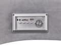 Miniatyrbild 9 av 11: Schäslong Grå Sammet Inbyggd Bluetooth-högtalare USB-laddare Modern Design Kurvad Vardagsrum