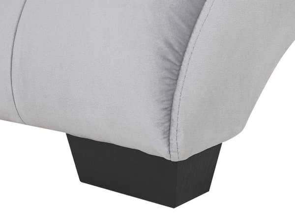 Divaani harmaa 157 x 82 x 66 cm samettiverhoilu eukalyptuspuu Bluetooth-kaiutin USB-portti