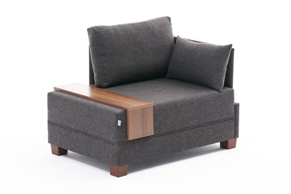 BARUDA Schäslongfåtölj Antracit